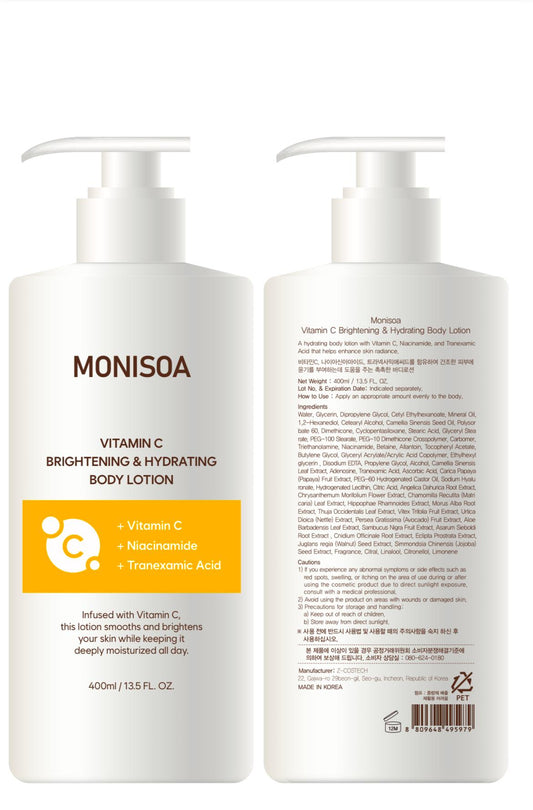 MONISOA Vitamin C Brightening Body Lotion (400ml)